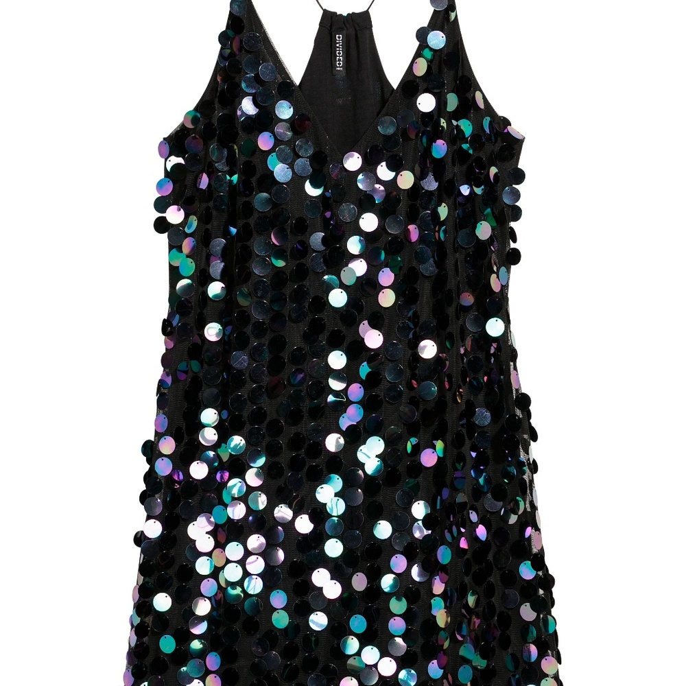 H&M divided sequined dress